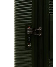 ECHOLAC ULTIMA Erweiterbarer Hartschalen-Trolley tiefes Olivgr&uuml;n - Handgep&auml;ck - 8