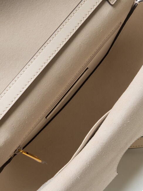 SFERA Schultertasche aus Leder Vanille - Damentaschen