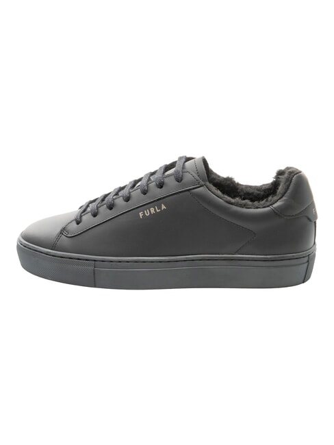 NICE  Ledersneakers Schwarz - Damenschuhe