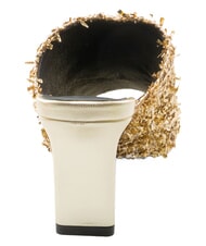 FURLA CAMPIONARIO - DIAMANTE  Sandalen mit Strasssteinen Farbe Gold + Farbe Hellgold - Damenschuhe - 3