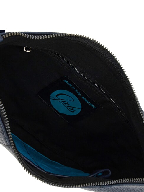 BEYONCE Mittelgro&szlig;e Lederclutch mit Schulterriemen blaue Tinte - Damentaschen