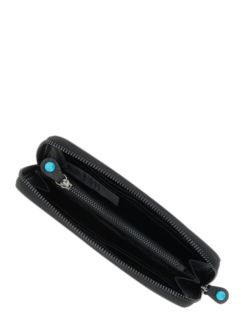 GMONEY17 Gro&szlig;e Ledergeldb&ouml;rse mit Rei&szlig;verschluss Begonie - Brieftaschen Damen