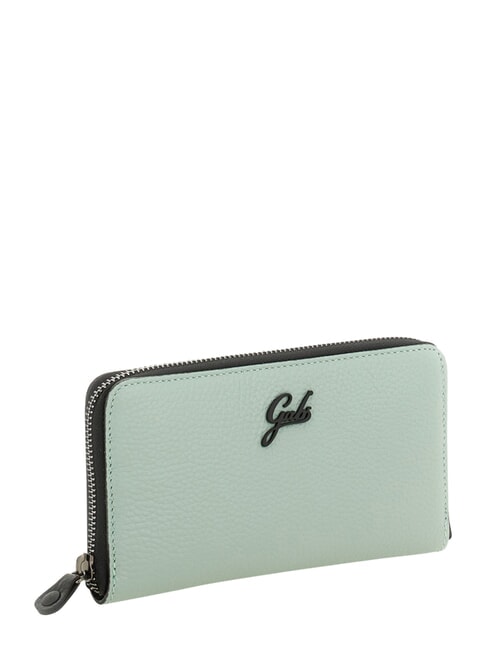 GMONEY17 Gro&szlig;e Ledergeldb&ouml;rse mit Rei&szlig;verschluss See - Brieftaschen Damen