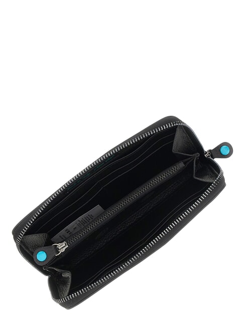 GMONEY17 Gro&szlig;e Ledergeldb&ouml;rse mit Rei&szlig;verschluss See - Brieftaschen Damen