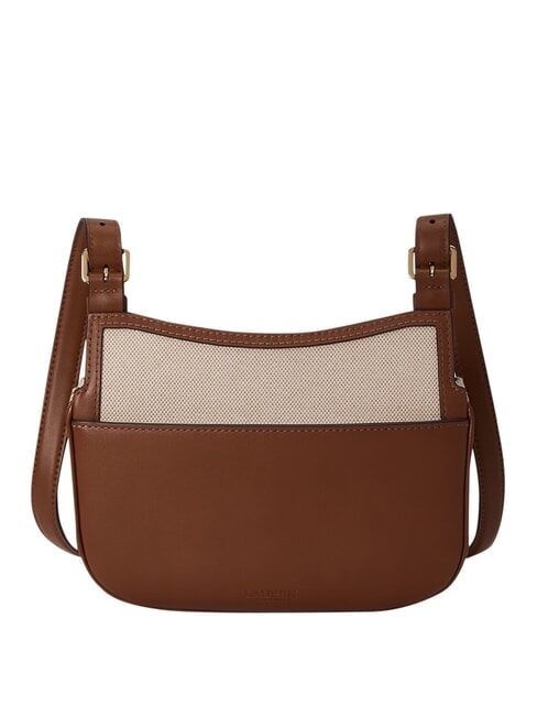 MARCY Mini-Tasche mit verstellbarem Schultergurt wei&szlig;/braun - Damentaschen