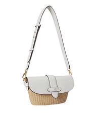 RALPH LAUREN LYNDEN Mini-Tasche mit verstellbarem Schultergurt Natur/Wei&szlig; - Damentaschen - 4