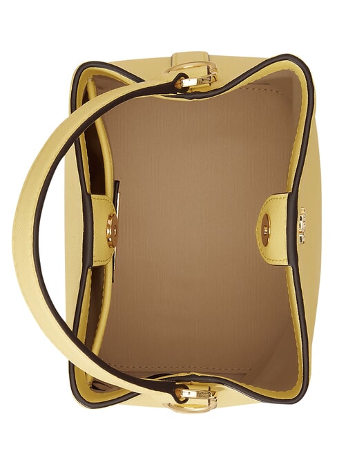 REESE Handtasche mit Schulterriemen aus Leder Zitronensorbet - Damentaschen