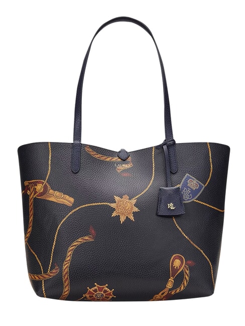 MERRIMACK MERRIMACK Wendbarer Schulter-Shopper marineblau/schmal gestreift - Damentaschen