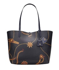 RALPH LAUREN MERRIMACK MERRIMACK Wendbarer Schulter-Shopper marineblau/schmal gestreift - Damentaschen - 7