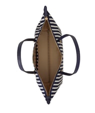 RALPH LAUREN KEATON Mittlere Einkaufstasche schmale Streifen/edles Marineblau - Damentaschen - 5