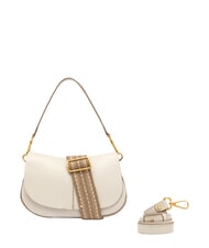GIANNI CHIARINI HELENA ROUND Handtasche mit Schulterriemen aus Leder Sand - Damentaschen - 3