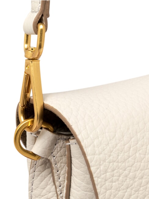 HELENA ROUND Handtasche mit Schulterriemen aus Leder Sand - Damentaschen