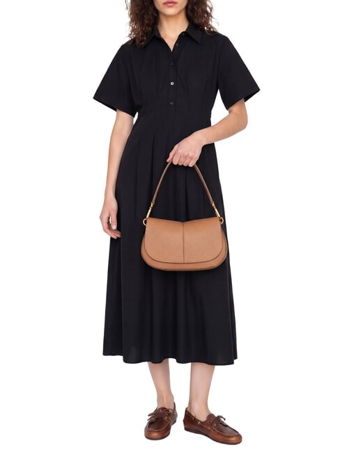 HELENA ROUND Handtasche mit Schulterriemen aus Leder Ton - Damentaschen