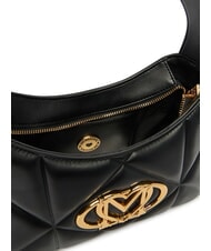 LOVE MOSCHINO EMBOSSED Umh&auml;ngetasche Schwarz - Damentaschen - 5