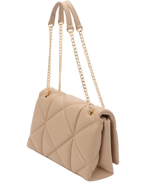 EMBOSSED Schultertasche / Umh&auml;ngetasche Taupe - Damentaschen