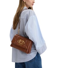 LOVE MOSCHINO EMBOSSED Umh&auml;ngetasche braun - Damentaschen - 2