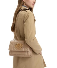 LOVE MOSCHINO EMBOSSED Umh&auml;ngetasche Taupe - Damentaschen - 2