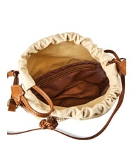 LOVE MOSCHINO STRAW CHIC Mini-Schultertasche Natur/Leder - Damentaschen - 3