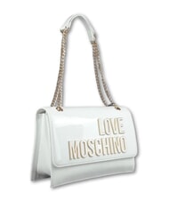 LOVE MOSCHINO ENAMELED Schultertasche / Umh&auml;ngetasche Wei&szlig; - Damentaschen - 2