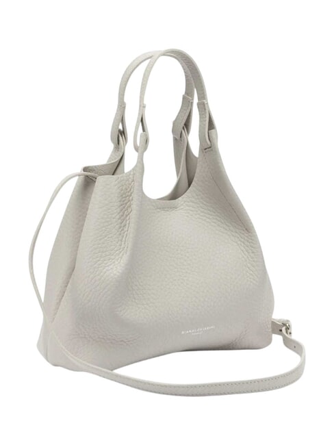 DUA Umh&auml;ngetasche aus Leder Sand - Damentaschen