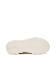 ARMANI EXCHANGE SUPER MINI-TUMBLED Turnschuhe Cremewei&szlig; + Schwarz - Damenschuhe - 5