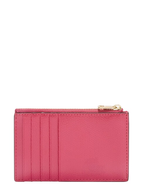 CAMELIA Flache Brieftasche aus Leder Samtrosa - Brieftaschen Damen