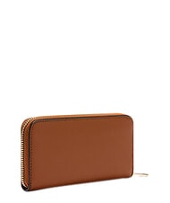 FURLA CAMELIA Rei&szlig;verschlussgeldb&ouml;rse aus Leder Cognac - Brieftaschen Damen - 2