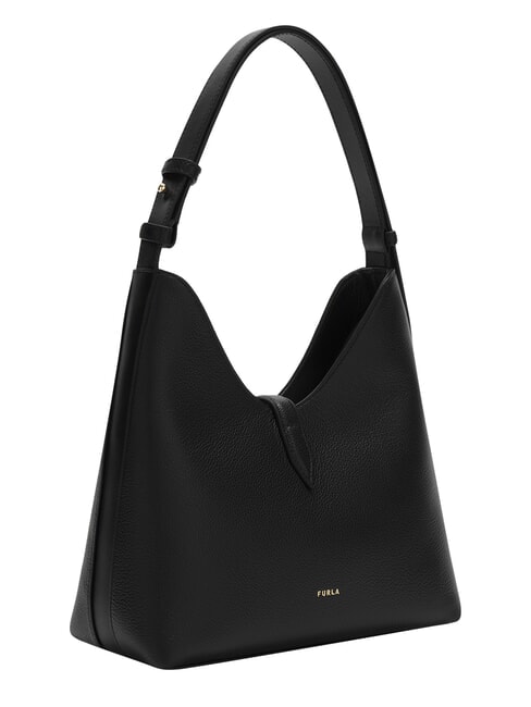 GOCCIA Schultertasche, Leder Schwarz - Damentaschen