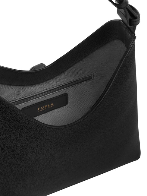 GOCCIA Schultertasche, Leder Schwarz - Damentaschen