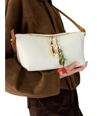 FURLA DEBBY Schultertasche, Leder Sahne + Brandy - Damentaschen - 4