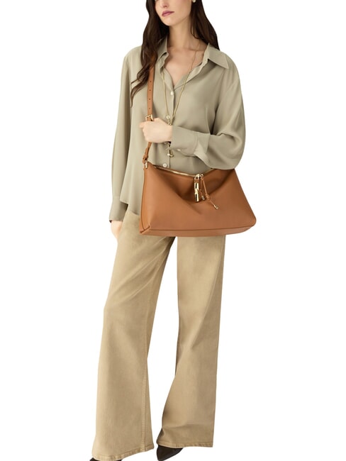 DEBBY Schultertasche, Leder Brandy - Damentaschen