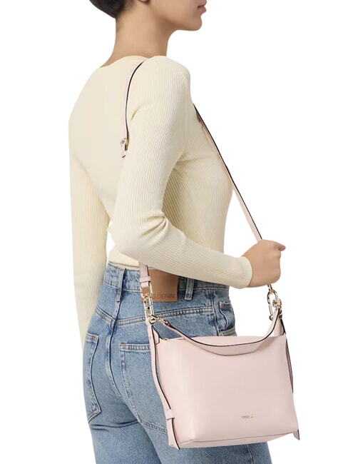TONIE Kleine Ledertasche mit Schulterriemen Altrosa - Damentaschen