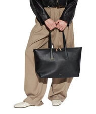 FURLA OLIVIA Einkaufstasche aus Leder Schwarz - Damentaschen - 2