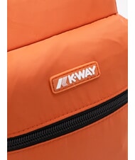 KWAY LAON Kleiner Nylonrucksack orange-br&auml;unlich - Rucks&auml;cke f&uuml;r Schule &amp; Freizeit - 3