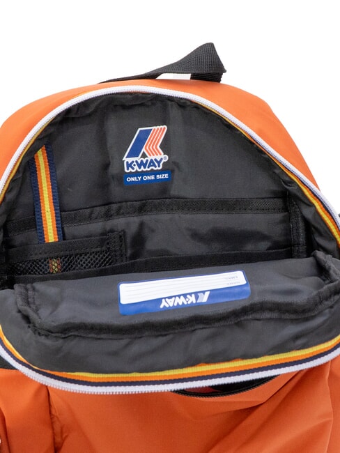 LAON Kleiner Nylonrucksack orange-br&auml;unlich - Rucks&auml;cke f&uuml;r Schule &amp; Freizeit