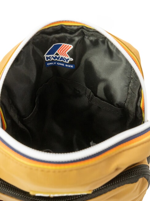 ERLOY Nylontasche mit Tasche braunes Bister - Umh&auml;ngetaschen Herren