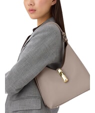 FURLA GOCCIA Schultertasche, Leder Leinen - Damentaschen - 5