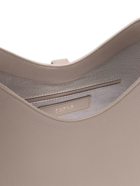 GOCCIA Schultertasche, Leder Leinen - Damentaschen