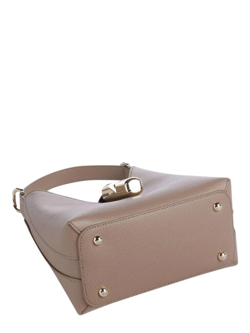 IRIDE Mini-Schultertasche aus Leder grau - Damentaschen