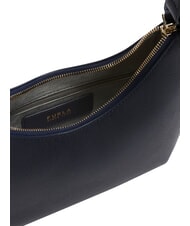 FURLA GOCCIA Umh&auml;ngetasche aus geh&auml;mmertem Leder Tintenblau - Damentaschen - 6