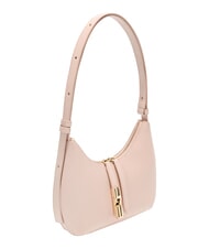 FURLA GOCCIA Umh&auml;ngetasche aus geh&auml;mmertem Leder Altrosa - Damentaschen - 4