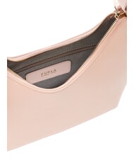 FURLA GOCCIA Umh&auml;ngetasche aus geh&auml;mmertem Leder Altrosa - Damentaschen - 7