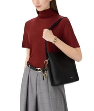 FURLA ROXIE Schultertasche, Leder Schwarz - Damentaschen - 2