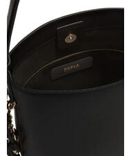 FURLA ROXIE Schultertasche, Leder Schwarz - Damentaschen - 7