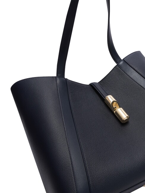 GOCCIA Umh&auml;ngetasche, Leder Tintenblau - Damentaschen