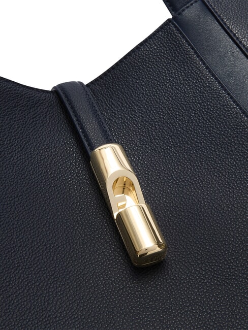 GOCCIA Umh&auml;ngetasche, Leder Tintenblau - Damentaschen