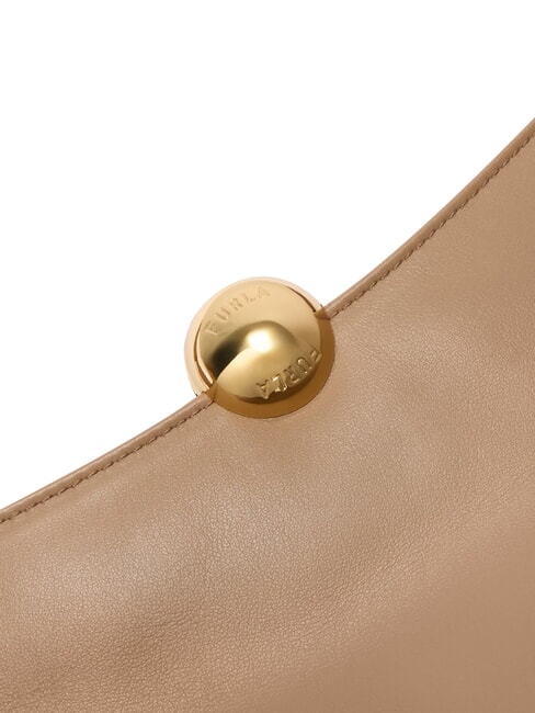 SFERA SOFT  Umh&auml;ngetasche aus Leder Toffee - Damentaschen