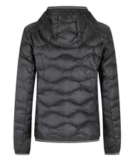 BLAUER CAMELIA Kurze, wattierte Daunenjacke mit Kapuze Schwarz - Daunenjacken f&uuml;r Damen - 2