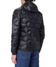 BLAUER WAVE Kurze, wattierte Daunenjacke mit Kapuze Schwarz - Daunenjacken f&uuml;r Herren - 2