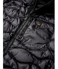 BLAUER WAVE Kurze, wattierte Daunenjacke mit Kapuze Schwarz - Daunenjacken f&uuml;r Herren - 6